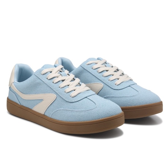 DV by Dolce Vita Shoes - Dolce Vita Women's Voyage Sneaker Light Blue and White Sneakers 7
